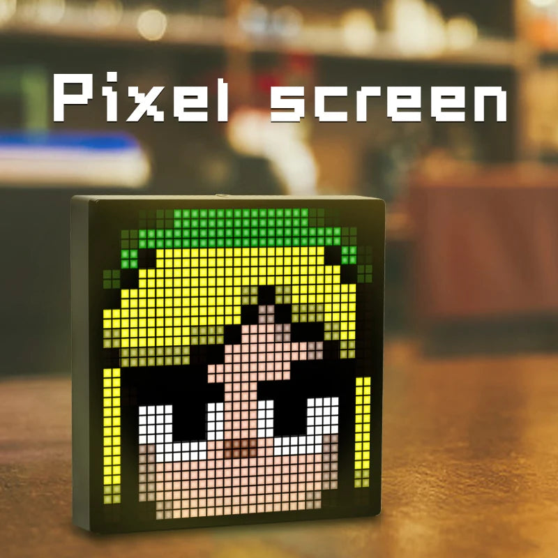 Smart LED Pixel Display - Bluetooth App Controlled RGB Matrix Board with DIY Animations & Nightlight Mode