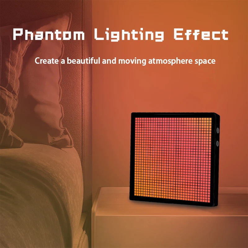 Smart LED Pixel Display - Bluetooth App Controlled RGB Matrix Board with DIY Animations & Nightlight Mode