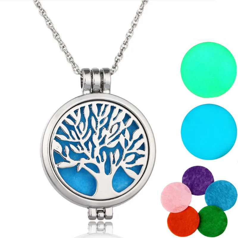 Tree of Life Aromatherapy Diffuser Necklace – Premium Stainless Steel Locket