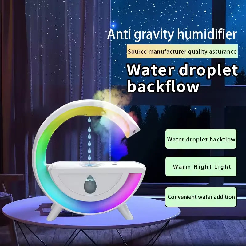 G-shape Anti Gravity Water Droplets Atomizing Humidifier Aroma Diffuser Air Humidifier Home