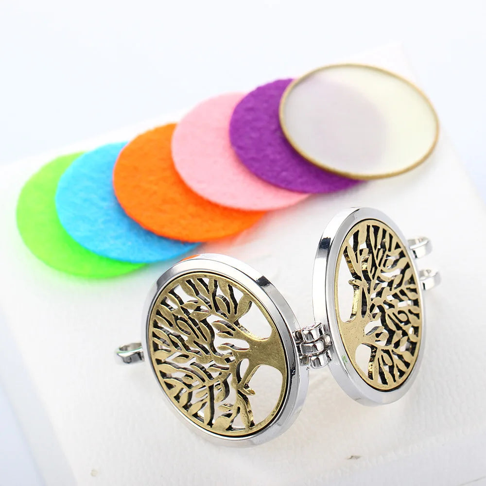 Tree of Life Aromatherapy Diffuser Necklace – Premium Stainless Steel Locket