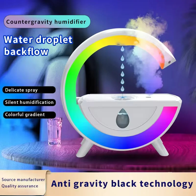 G-shape Anti Gravity Water Droplets Atomizing Humidifier Aroma Diffuser Air Humidifier Home