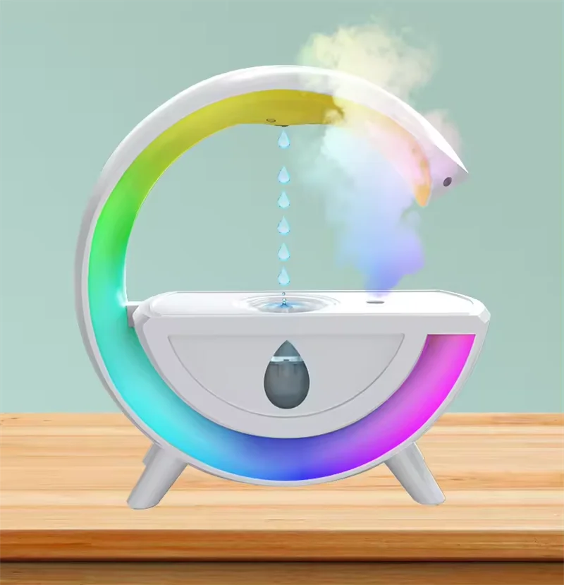 G-shape Anti Gravity Water Droplets Atomizing Humidifier Aroma Diffuser Air Humidifier Home