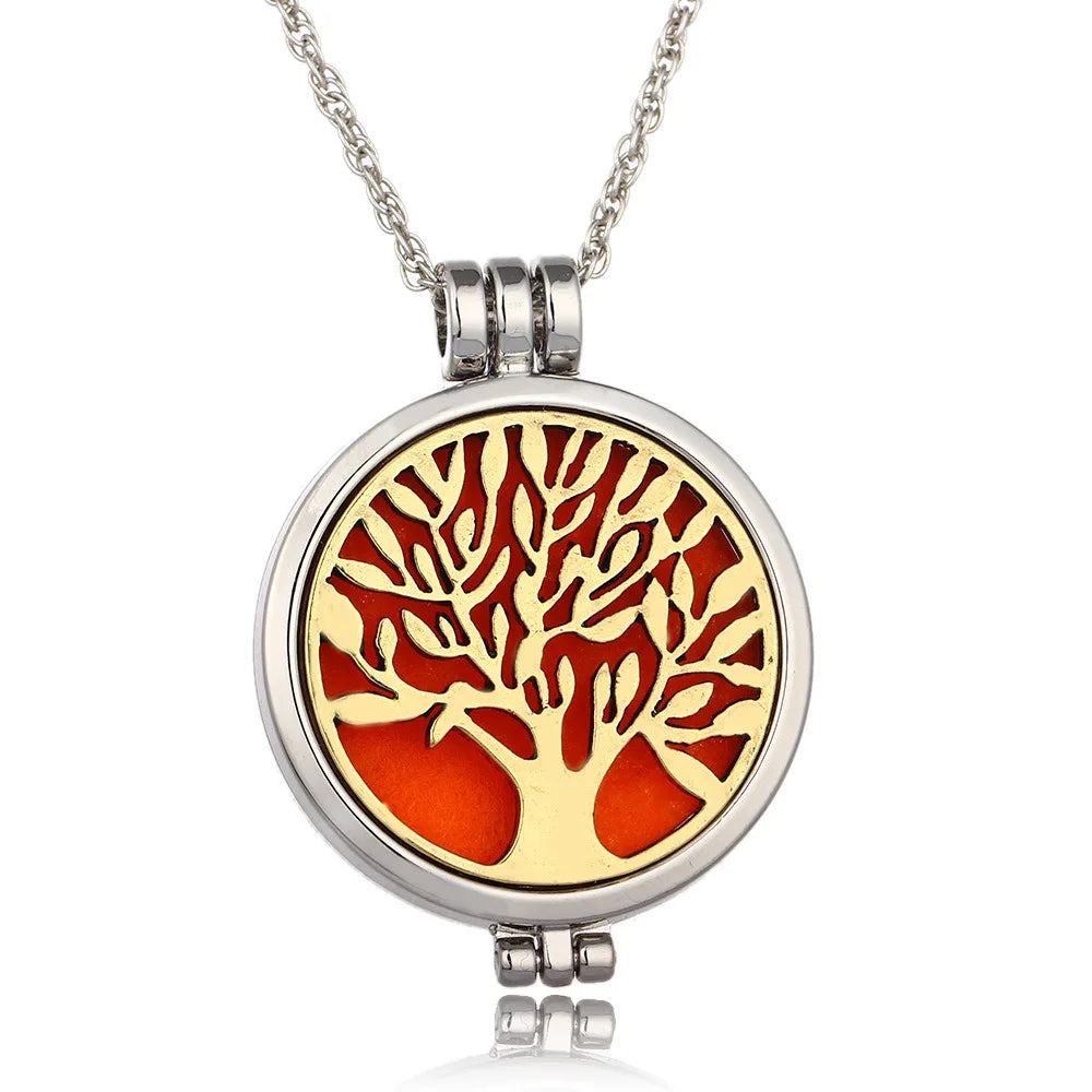 Tree of Life Aromatherapy Diffuser Necklace – Premium Stainless Steel Locket