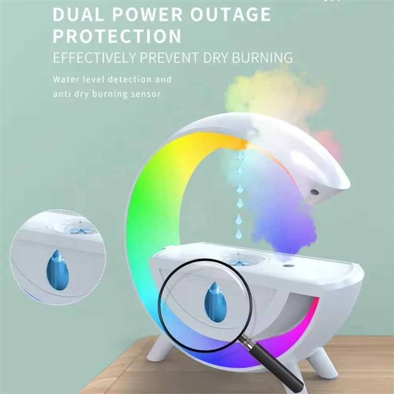 G-shape Anti Gravity Water Droplets Atomizing Humidifier Aroma Diffuser Air Humidifier Home