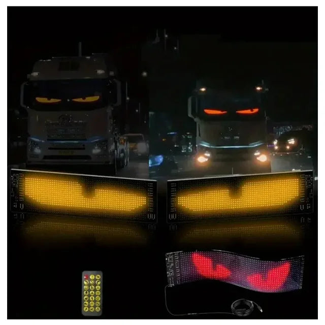 DriveVibe™ Smart Car LED Matrix - Flexible Bluetooth App-Controlled Scrolling Message Sign